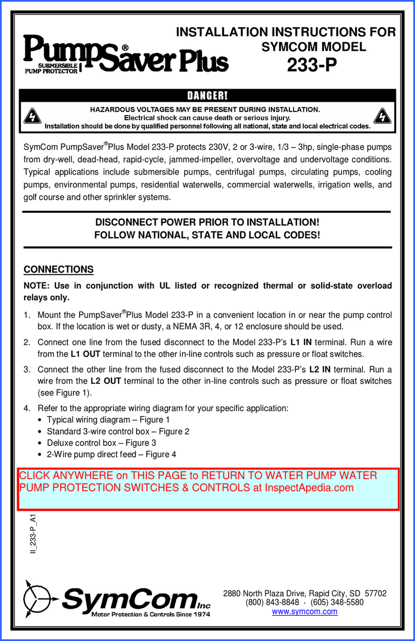 SymCom PumpSaver Plus installation instructions
