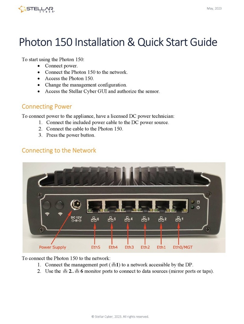 stellar labs CYBER Photon 150 Installation & quick start guide