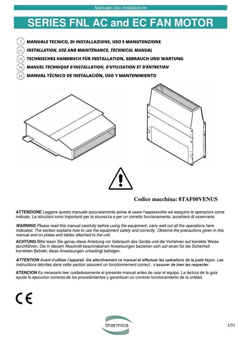 Thermics FNL Series Installation, use and maintenance