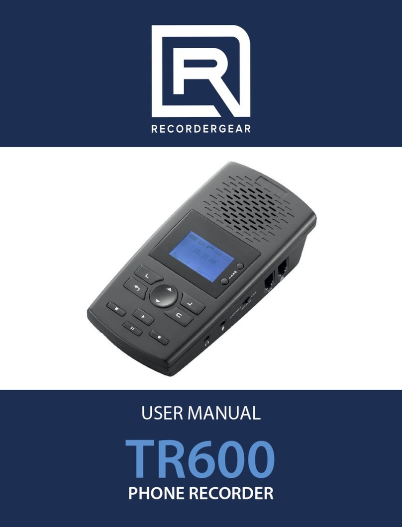 RecorderGear TR600 user manual