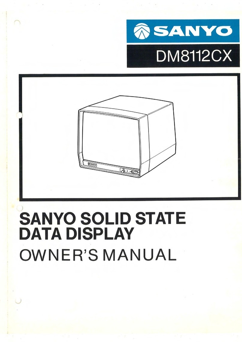 Sanyo DM8112CX User manual