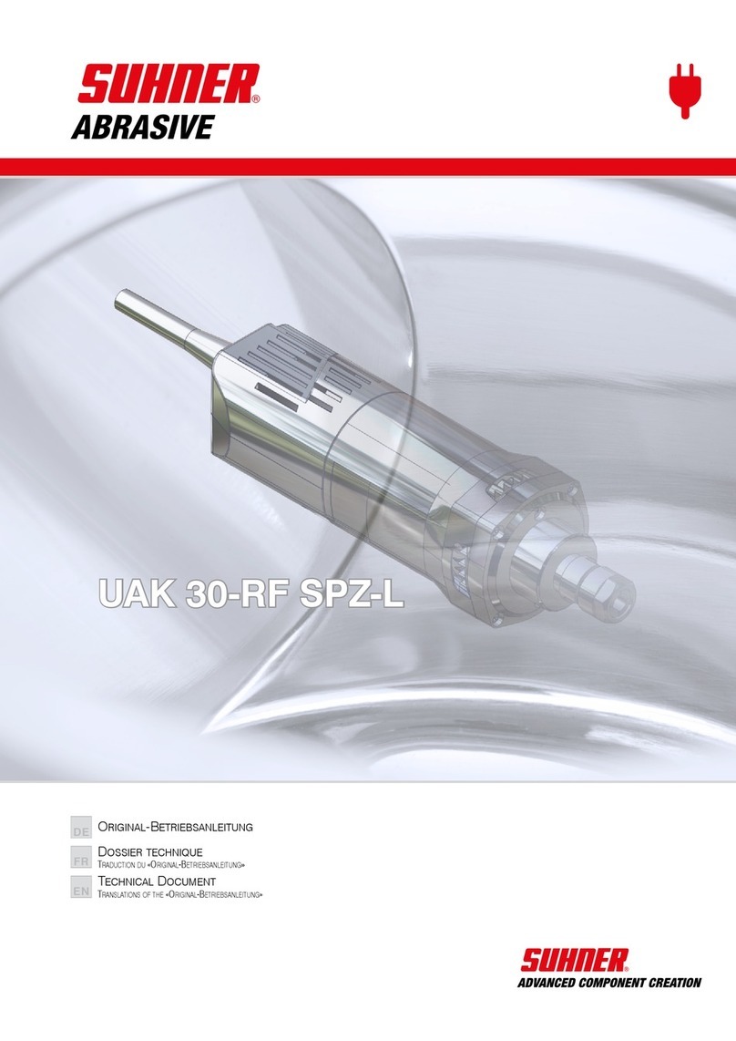 SUHNER ABRASIVE UAK 30-RF SPZ-L Technical document