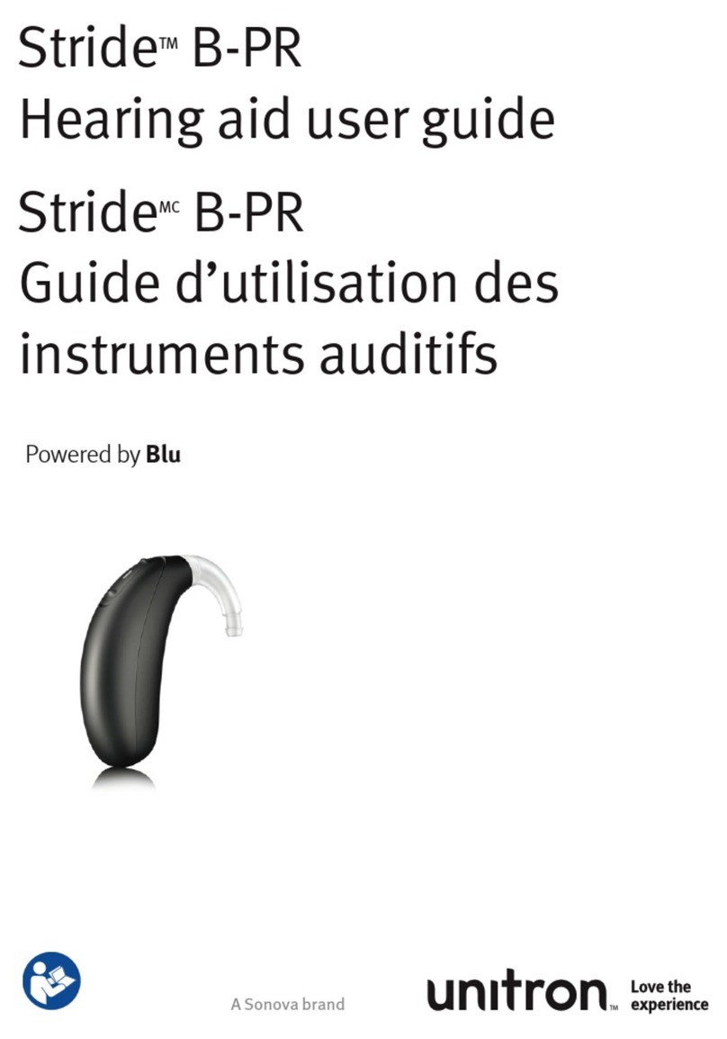 Sonova Unitron Stride B-PR User manual