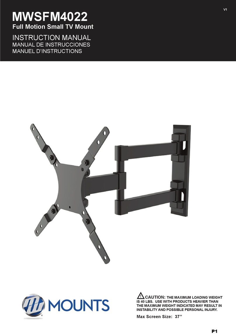 MW MOUNTS MWSFM4022 instruction manual