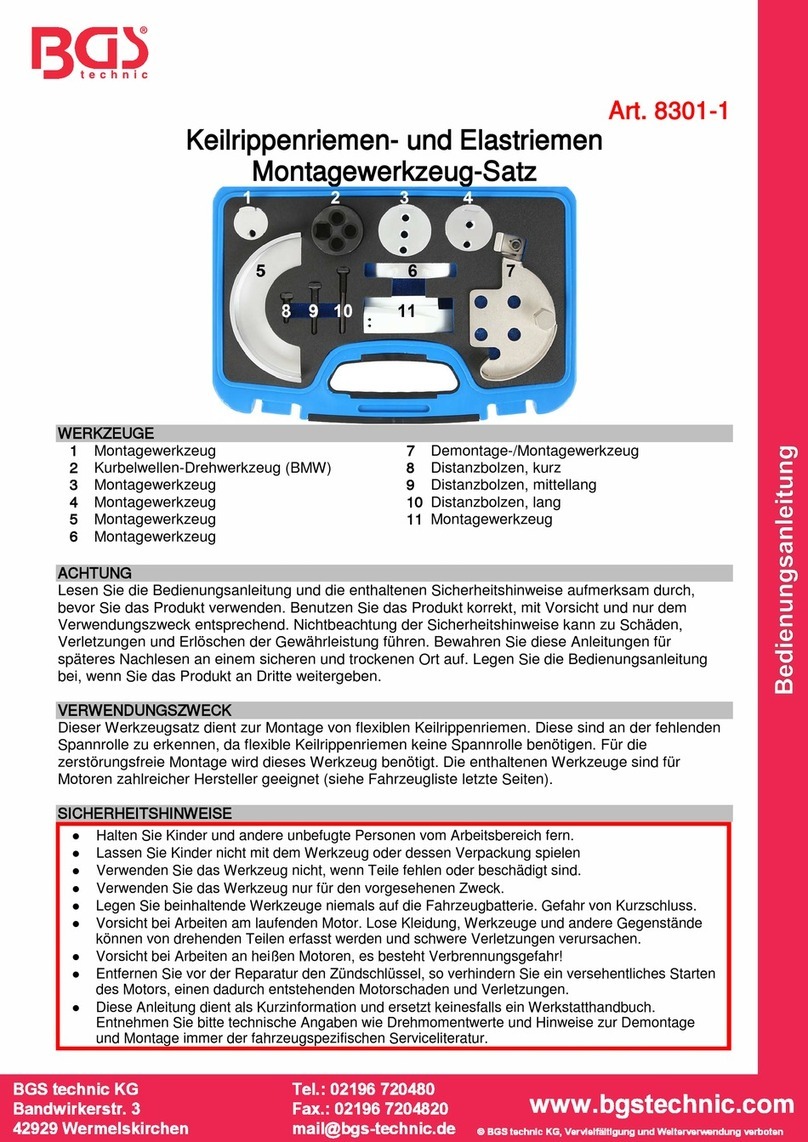 BGS technic 8301-1 manual
