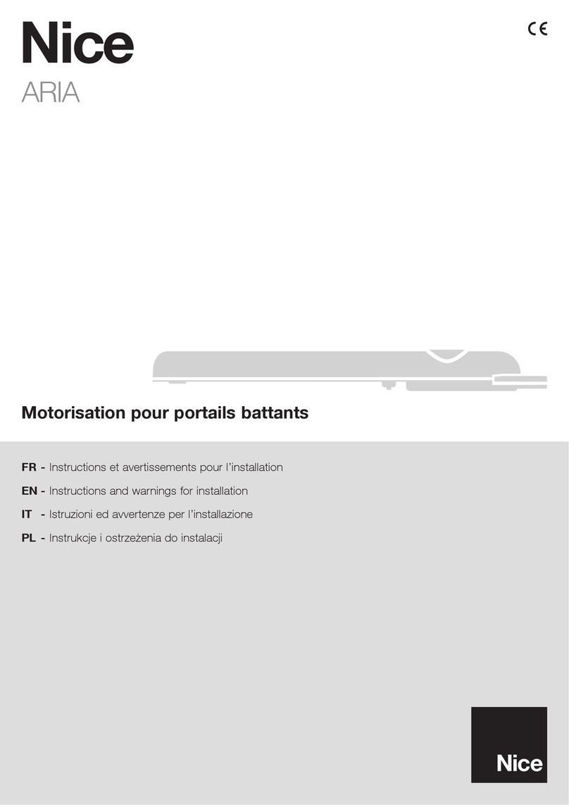 Nice ARIA Technical specifications