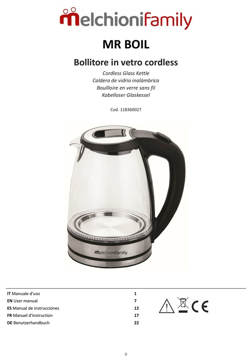 Melchioni MR BOIL user manual