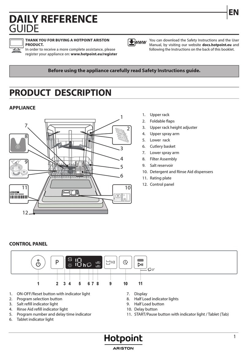 Hotpoint Ariston H2I HD526 A Installation and operation manual