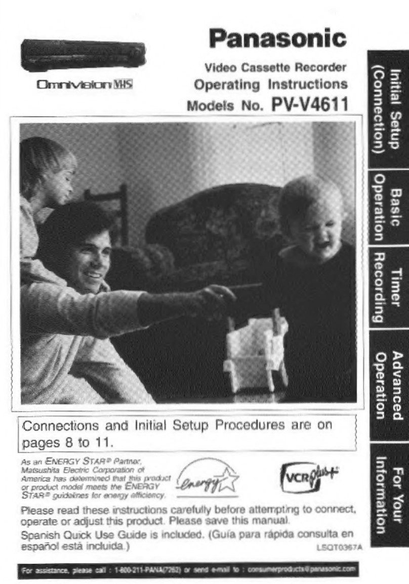 Panasonic Omnivision PV-V4611 User manual