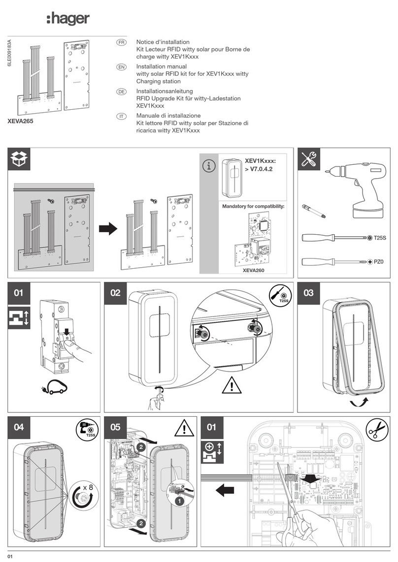hager XEVA265 installation manual