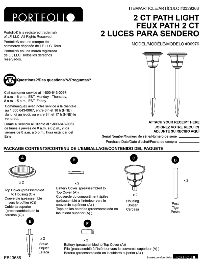 Portfolio 00976 User manual