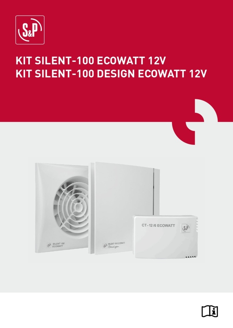 S&P KIT SILENT-100 ECOWATT 12V User manual