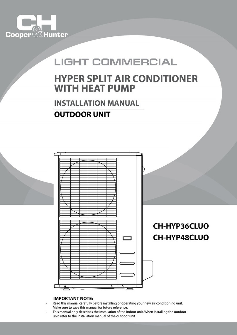 Cooper & Hunter CH-HYP36CLUO User manual Cooper & Hunter CH-HYP36CLUO User manual