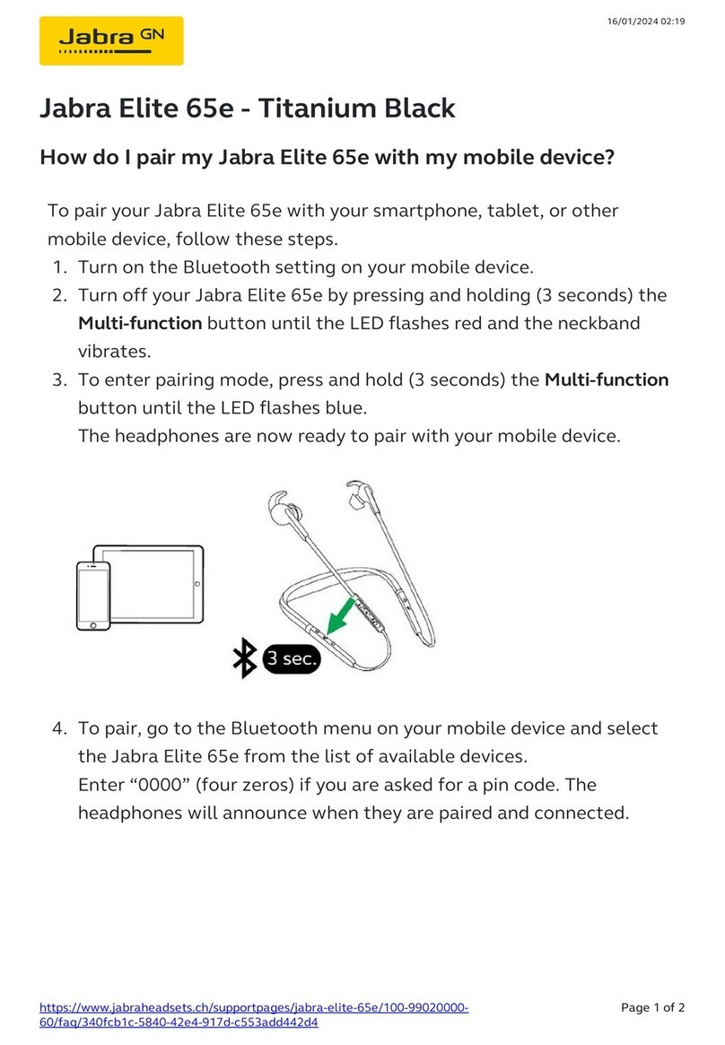 Jabra Elite 65e User manual