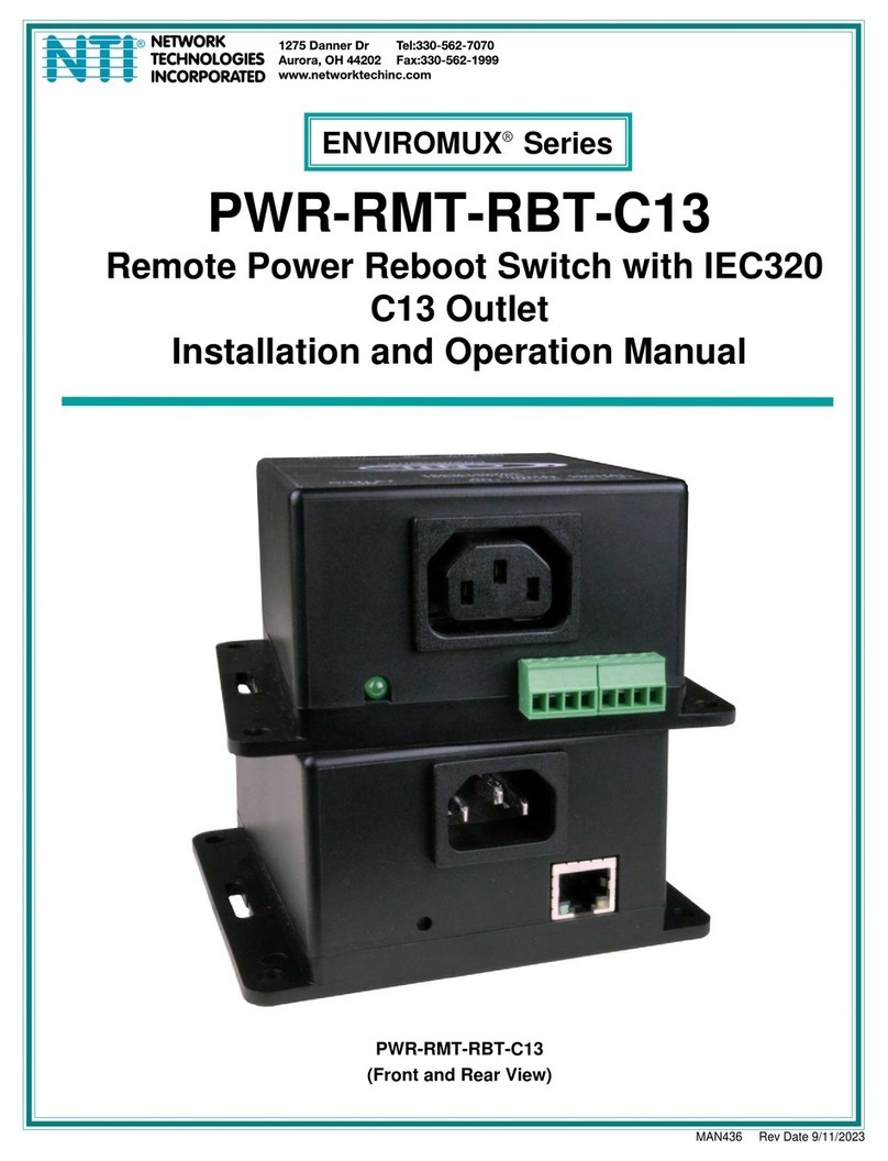 NTI ENVIROMUX Series Installation and operation manual