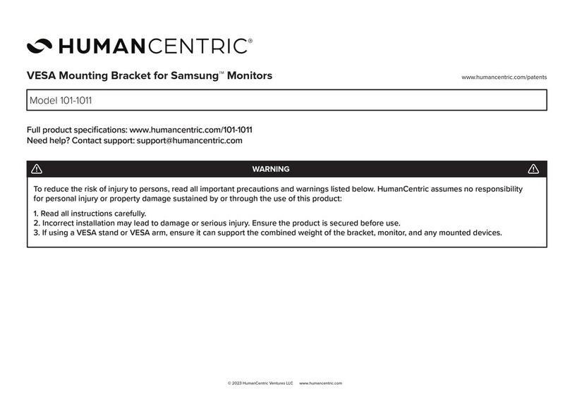 HumanCentric 101-1011 quick start guide