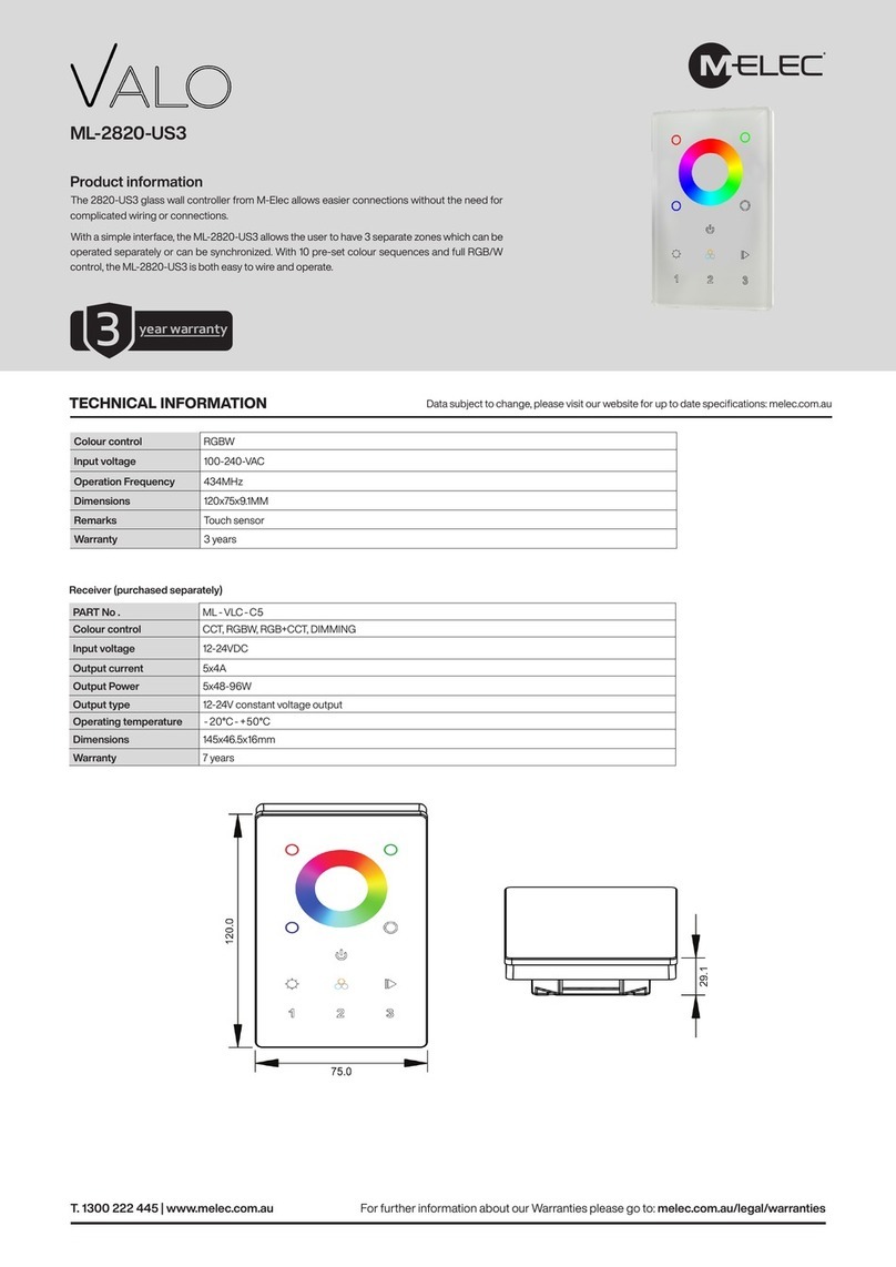 M-Elec Valo ML-2820-US3 User manual