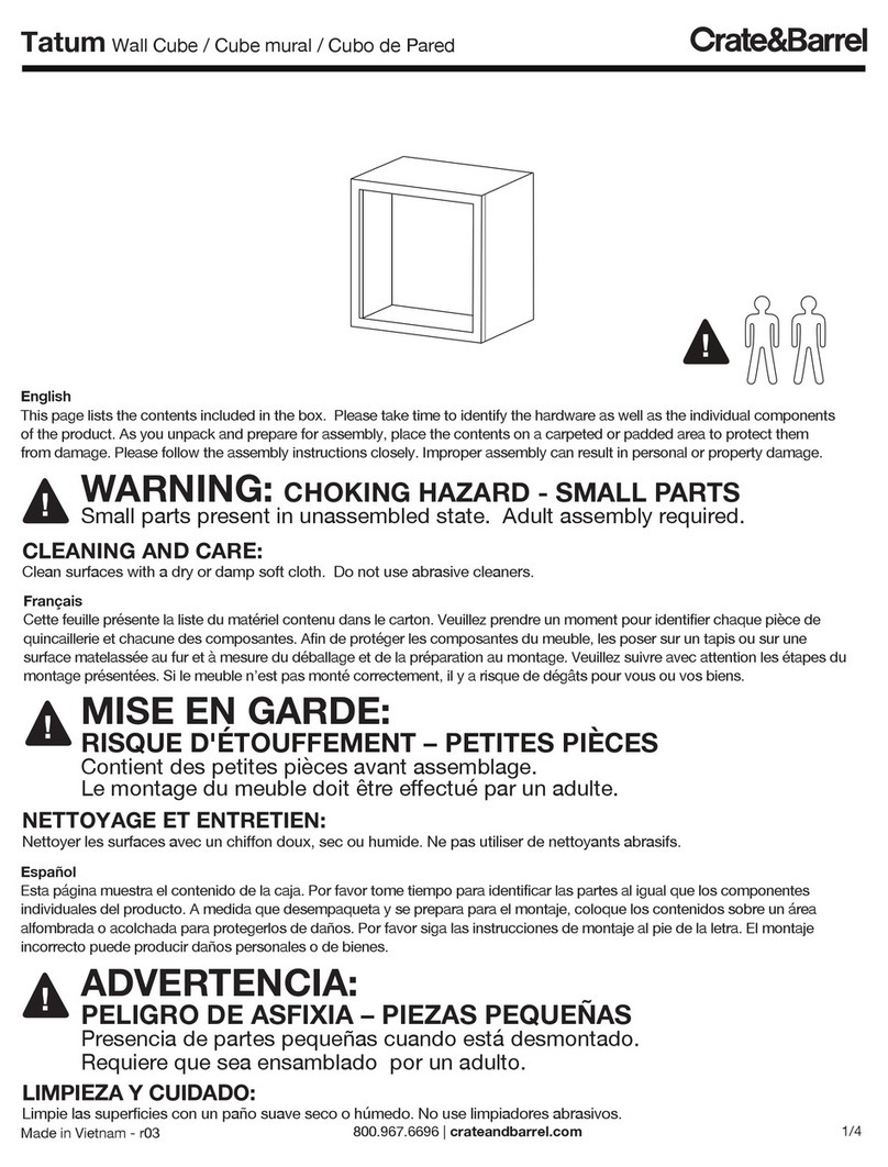 Crate&Barrel Tatum User manual