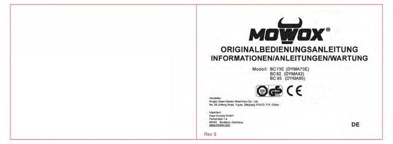 Mowox BC73E Original instructions
