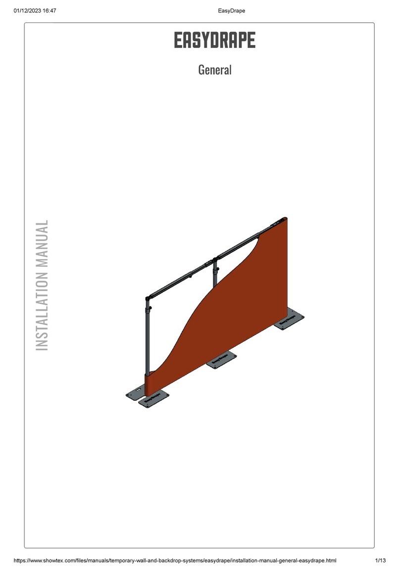ShowTex EASYDRAPE installation manual
