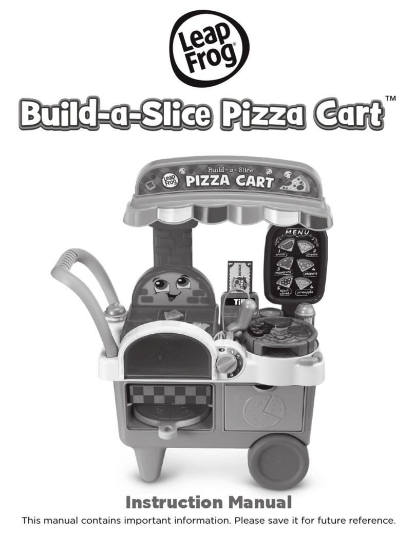 LeapFrog Build-a-Slice Pizza Cart User manual
