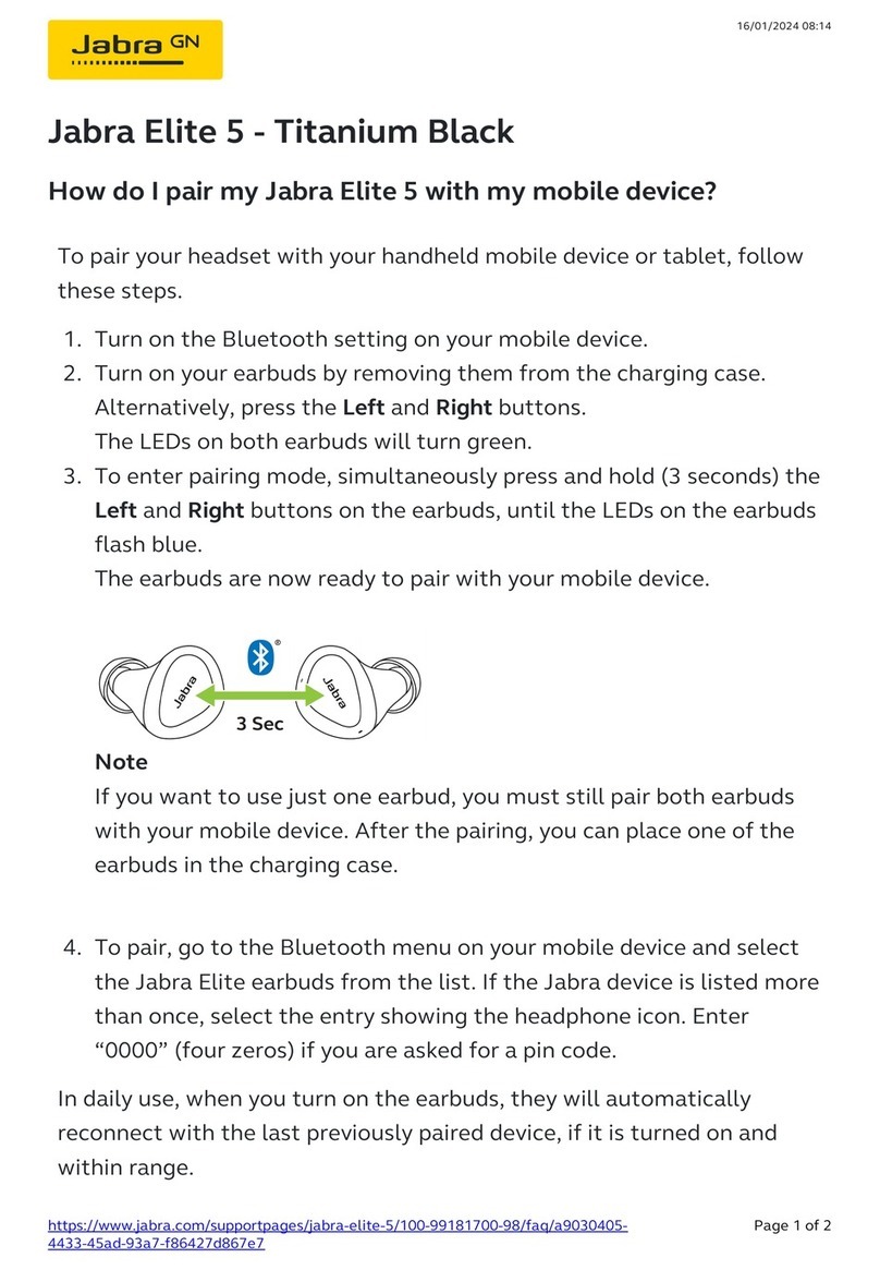 Jabra Elite 5 User manual