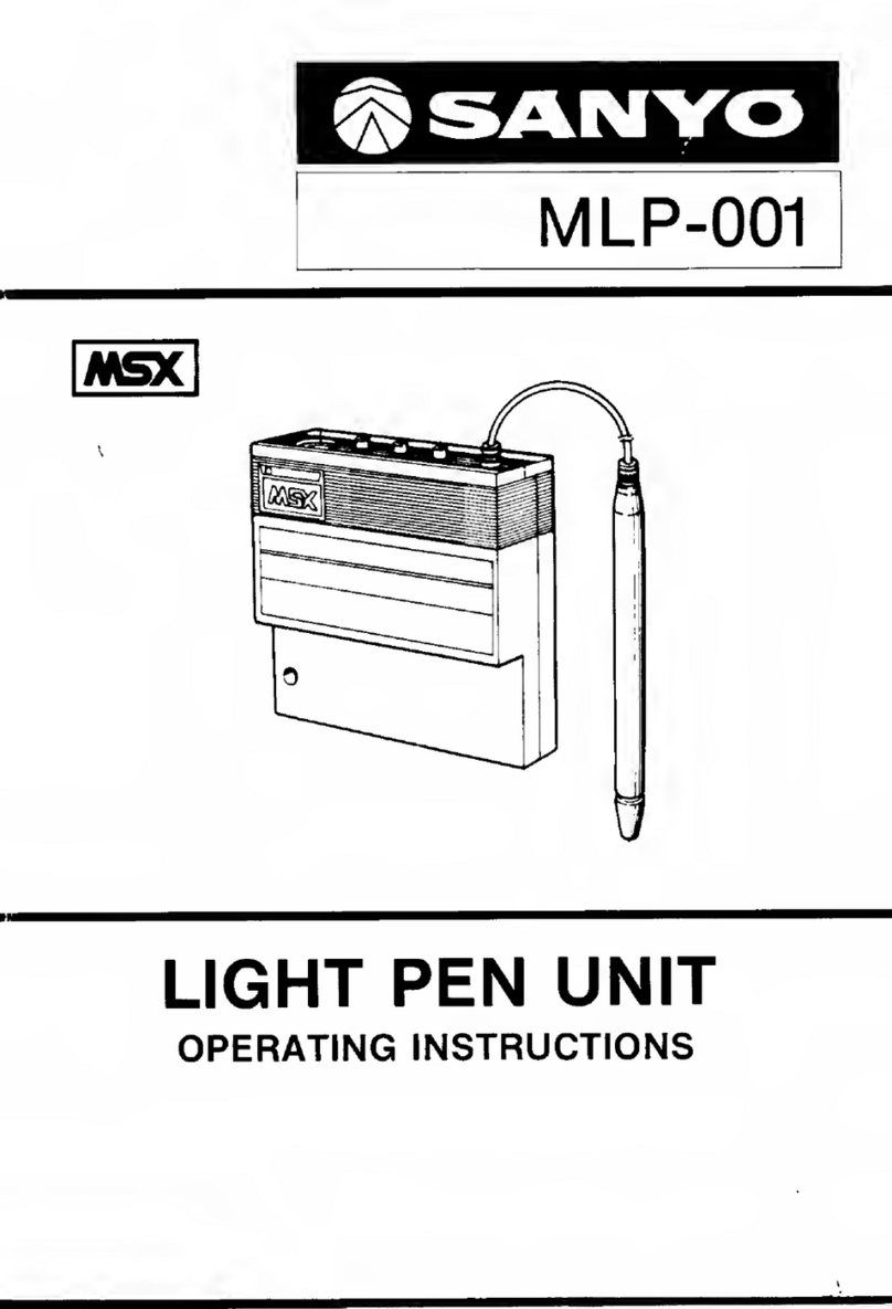 Sanyo MLP-001 operating instructions