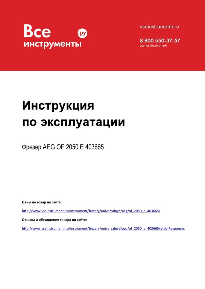 AEG 403665 User manual