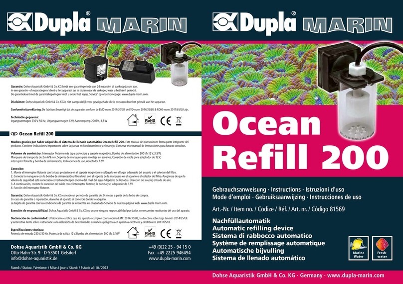 Dupla MARIN Ocean Refill 200 instructions