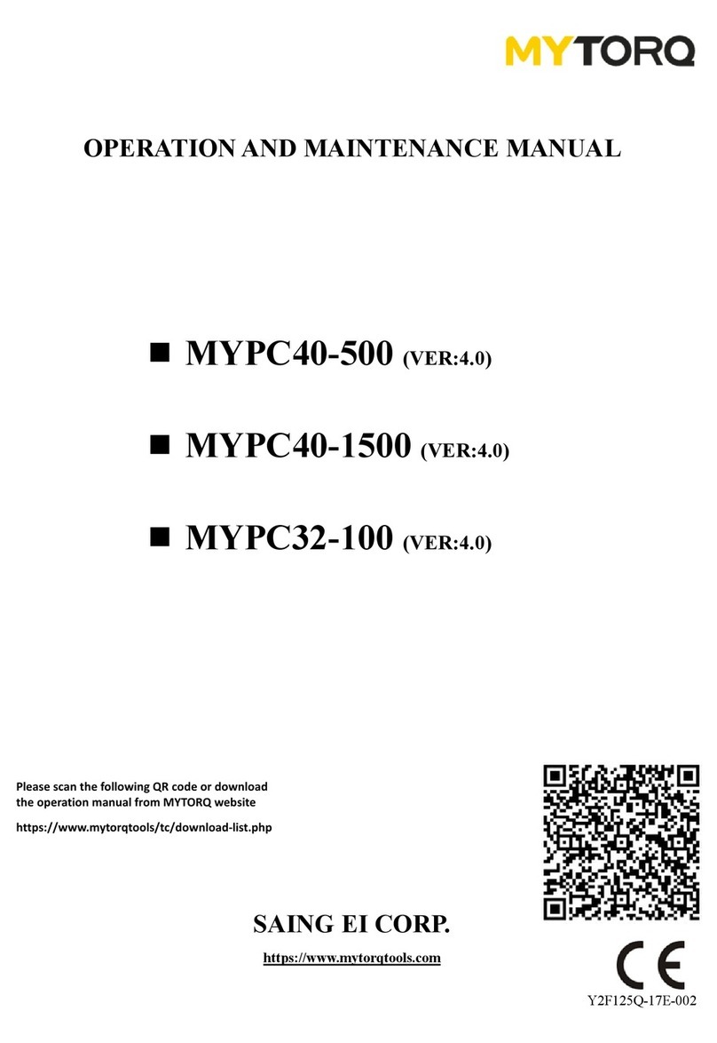 MYTORQ MYPC40-500 Operation and maintenance manual MYTORQ MYPC40-500 Operation and maintenance manual