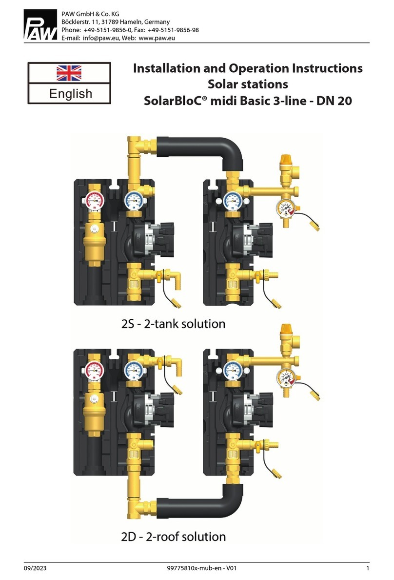 PAW SolarBloC midi 2S Installation and operation instruction