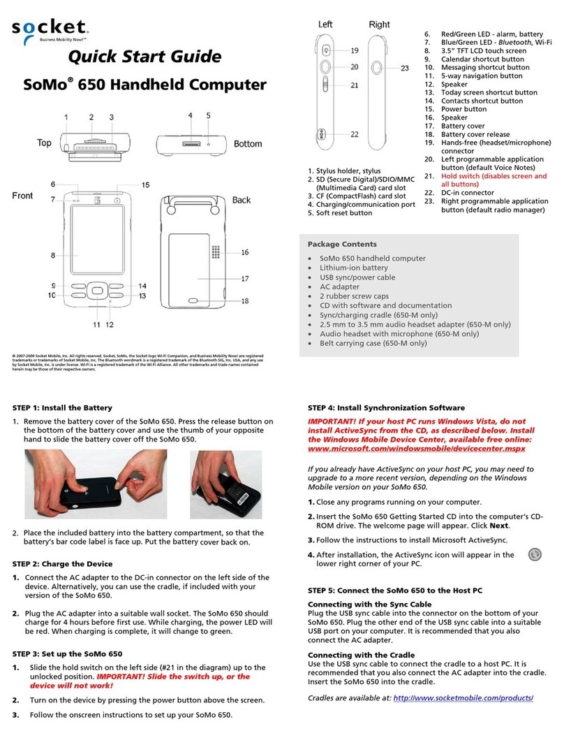 Socket SoMo 650 User manual