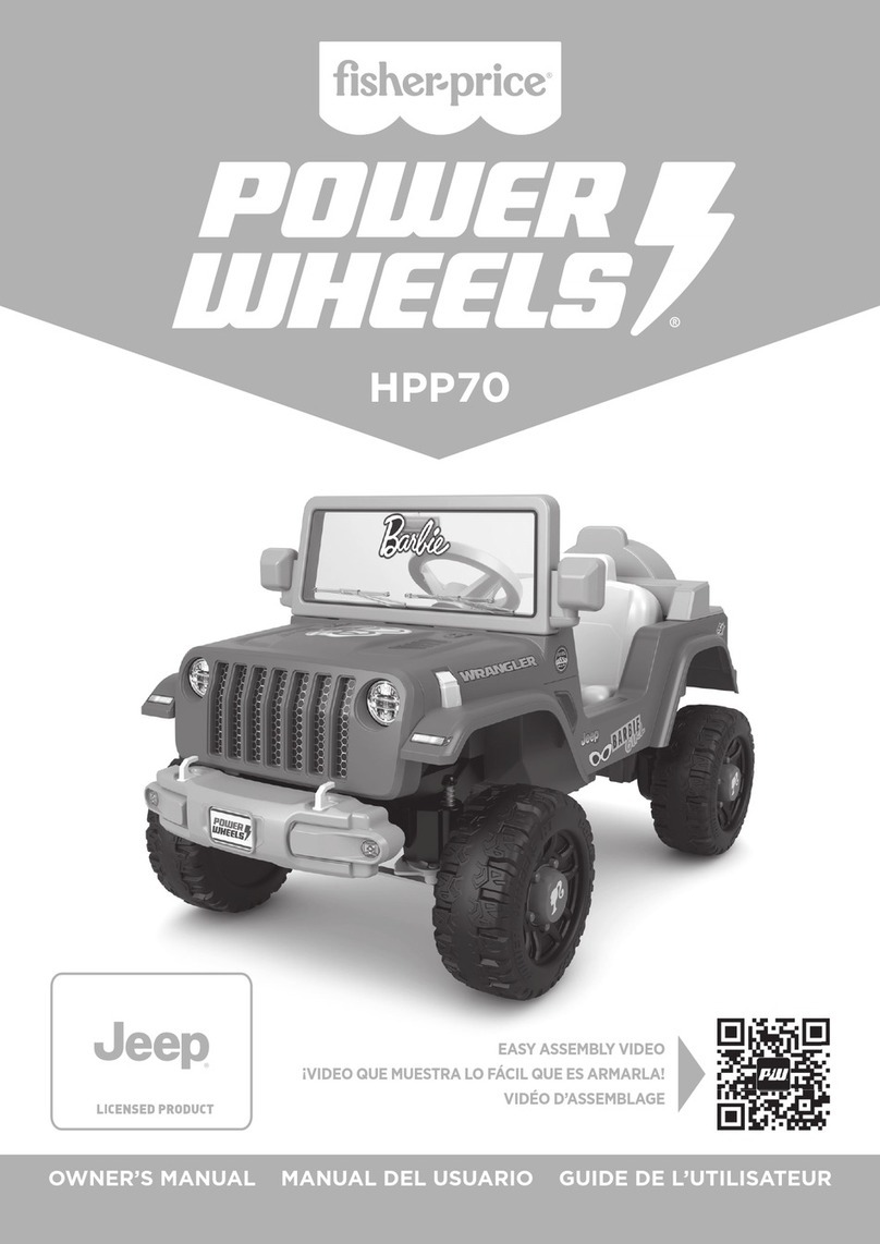 Fisher-Price POWER WHEELS HPP70 owner's manual