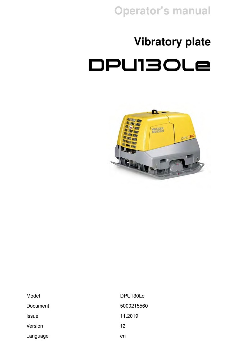 Wacker Neuson DPU 130Le Operator's manual