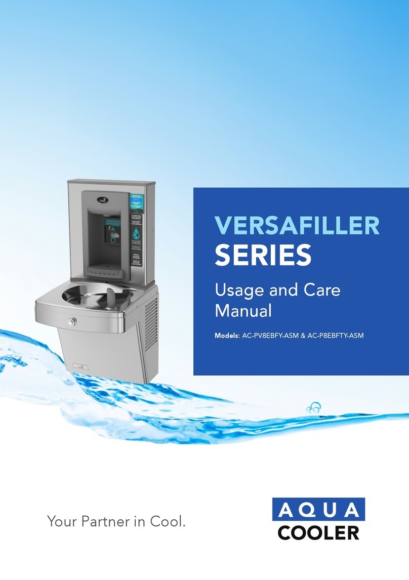 Aqua Cooler VERSAFILLER Series Usage and Care Manual Aqua Cooler VERSAFILLER Series Usage and Care Manual