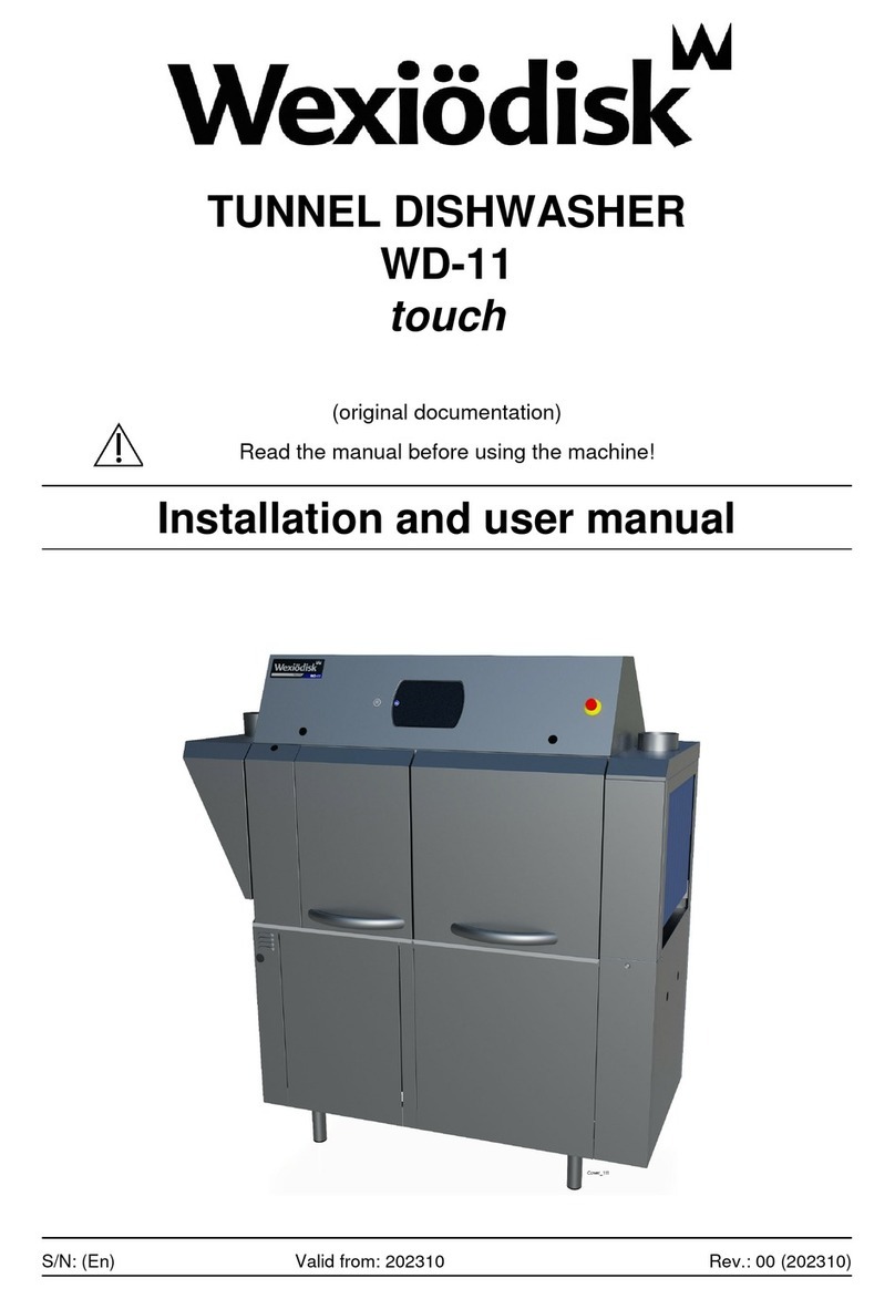 Wexiodisk WD-11 Installation and user manual