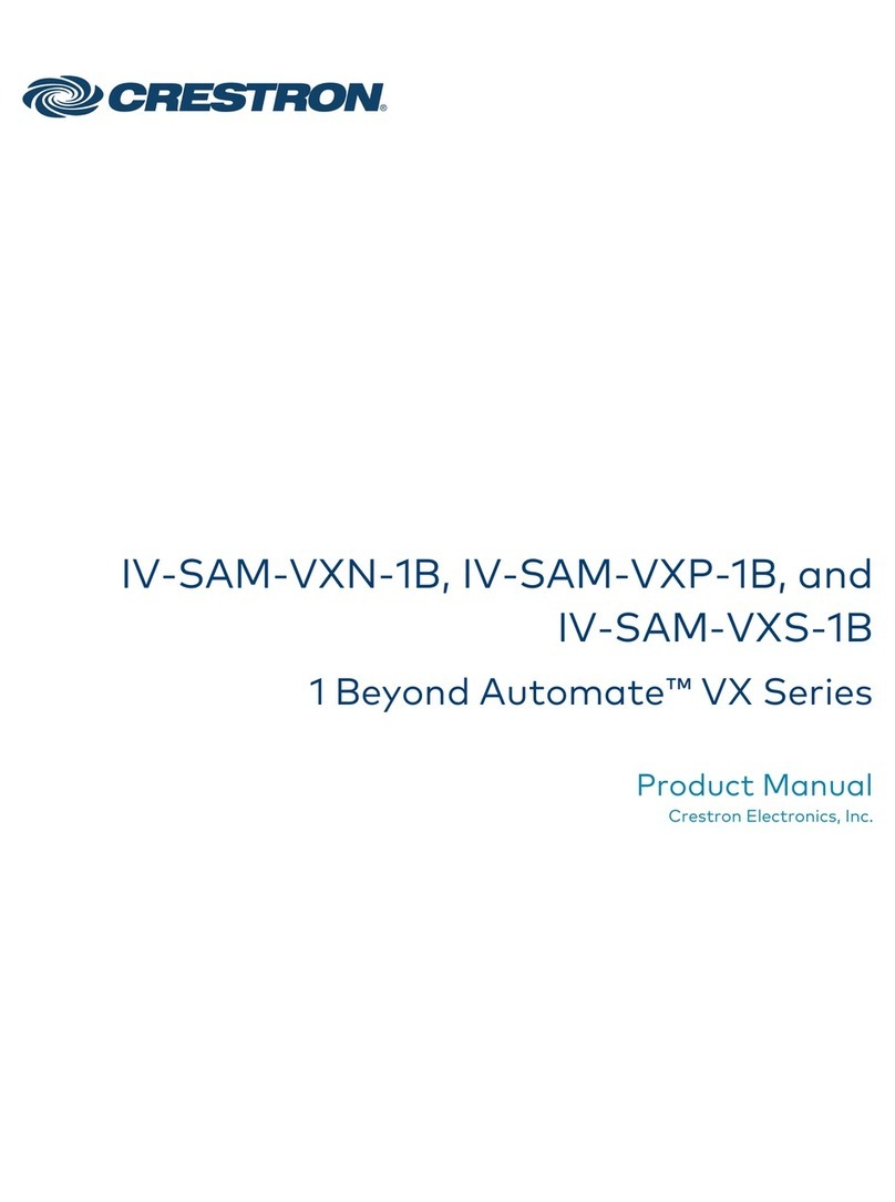 Crestron 1 Beyond Automate VX Series product manual