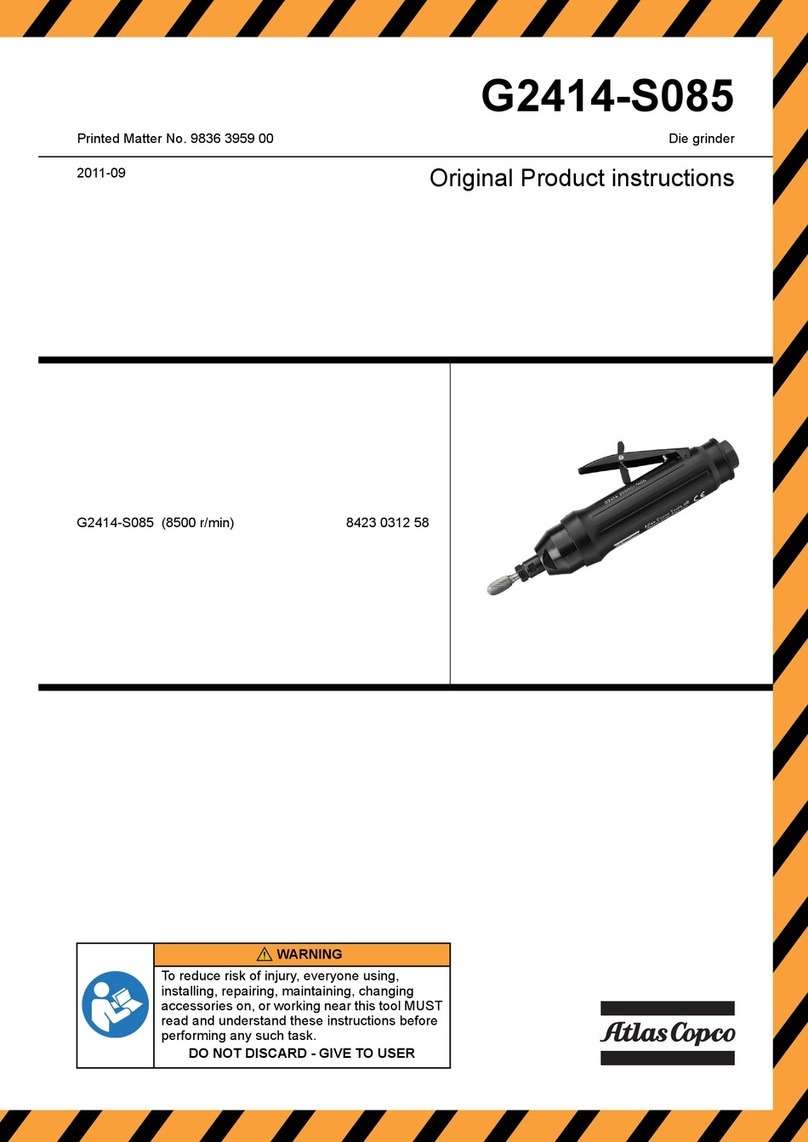 Atlas Copco G2414-S085 User manual