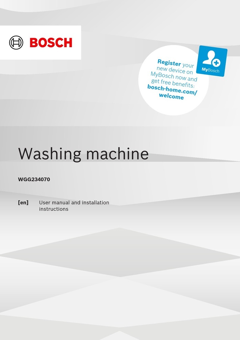 Bosch WGG234070 User manual and installation instructions