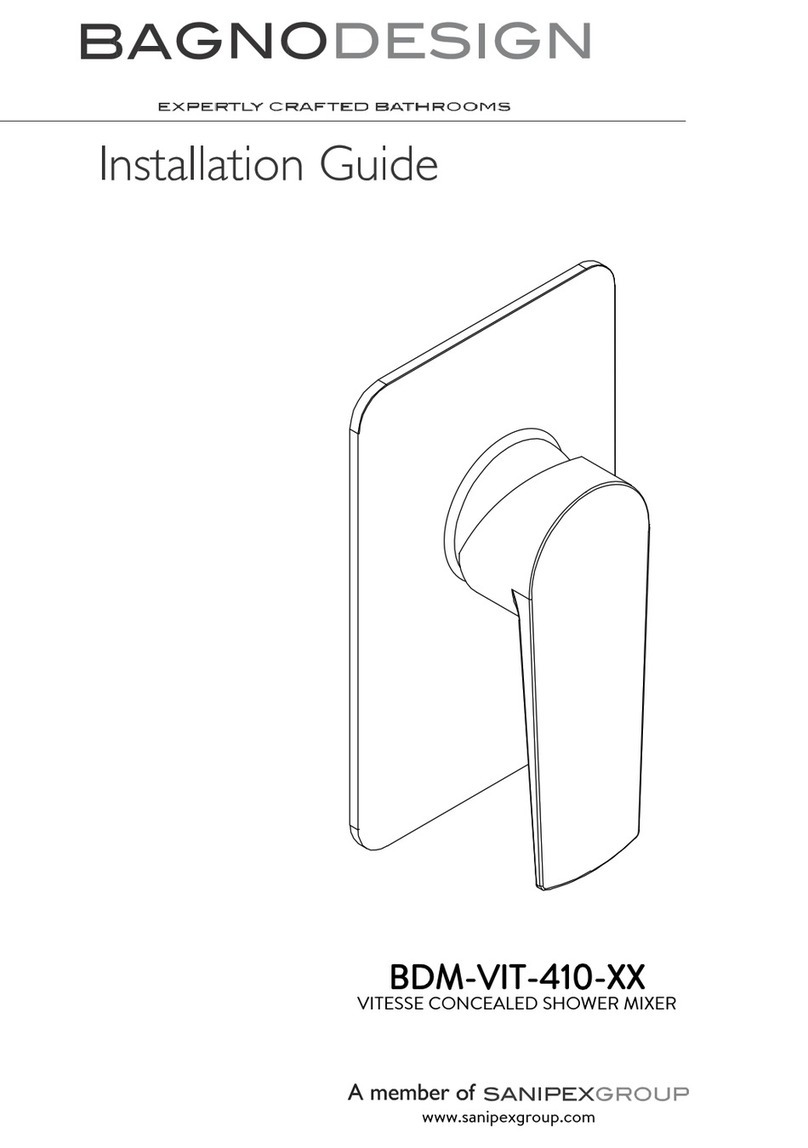 Sanipex BAGNODESIGN BDM-VIT-410 Series installation guide