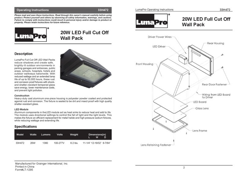 LumaPro 33H472 operating instructions