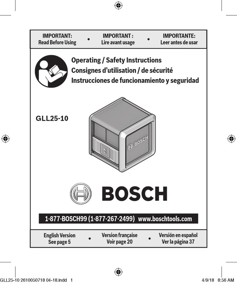 Bosch GLL25-10 Assembly instructions