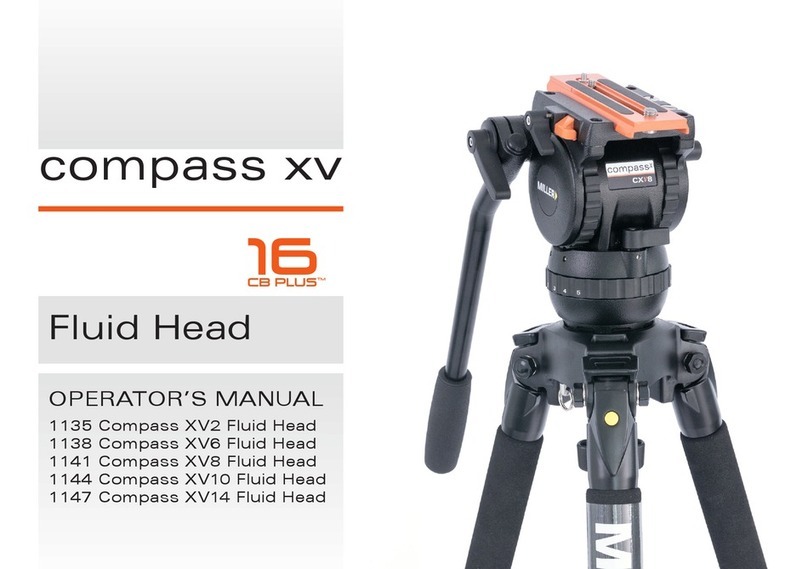 Miller Compass XV2 Fluid Head Operator's manual