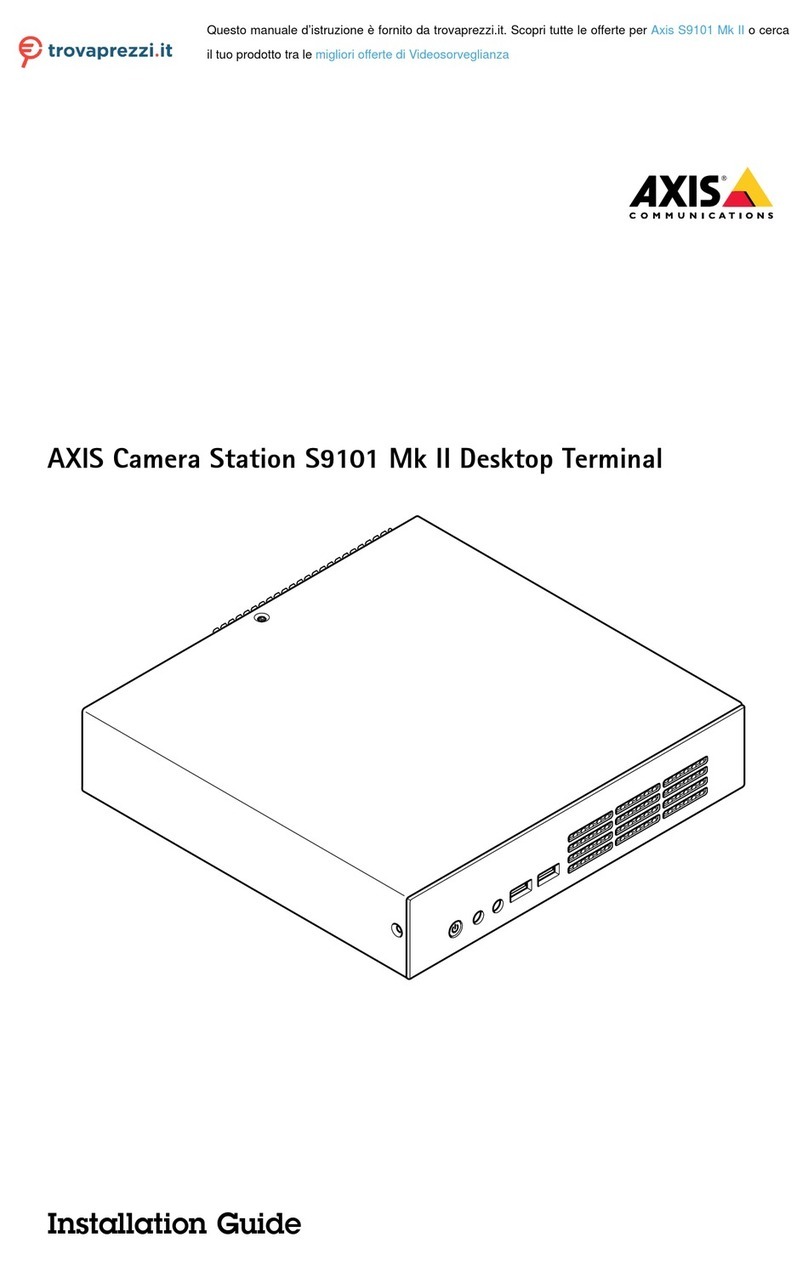 Axis Camera Station S9101 Mk II User manual