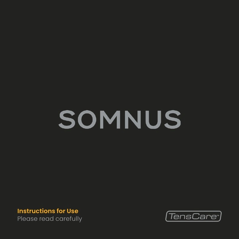 Somnus TensCare Sleep Aid Device User manual