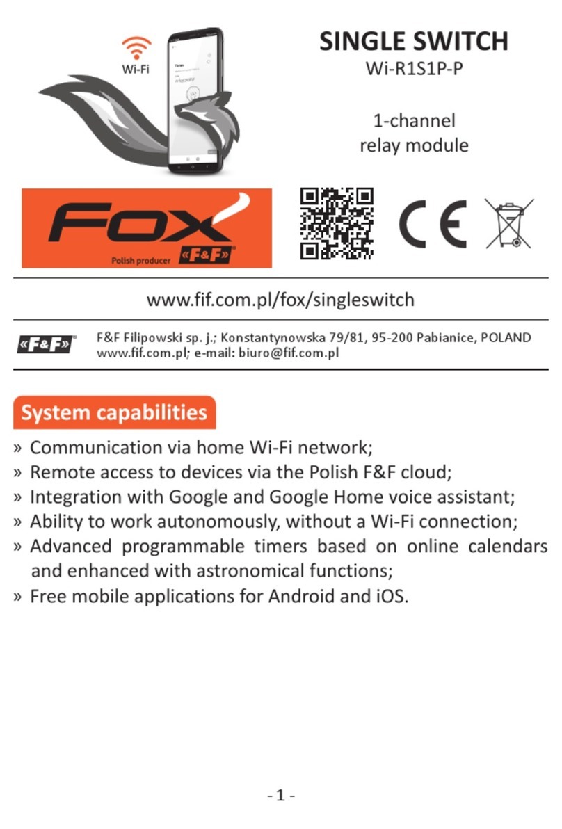 F&F FOX WI-R1S1-H manual