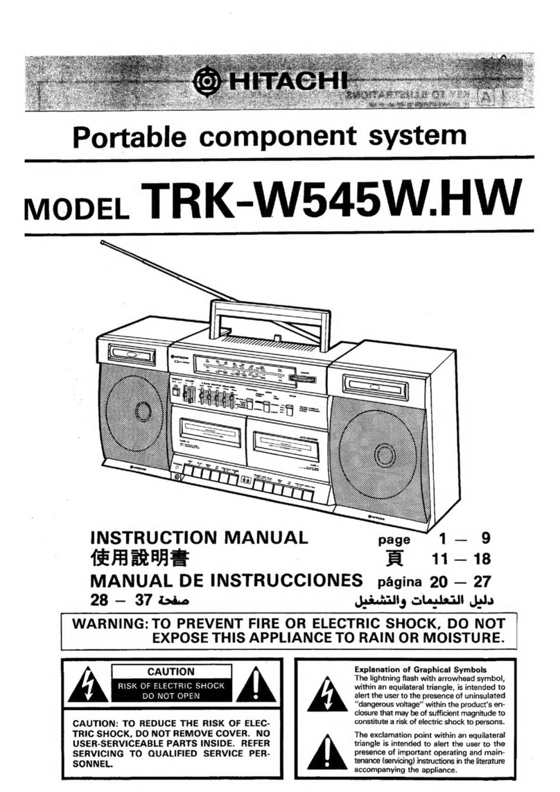 Hitachi TRK-W545W.HW instruction manual