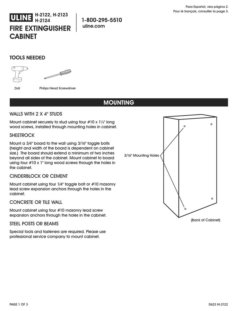 U-Line H-2122 User manual