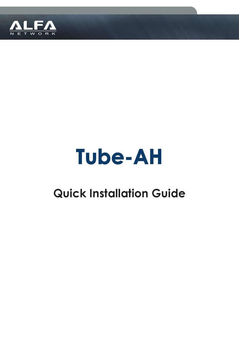Alfa Network Tube-AH Quick installation guide