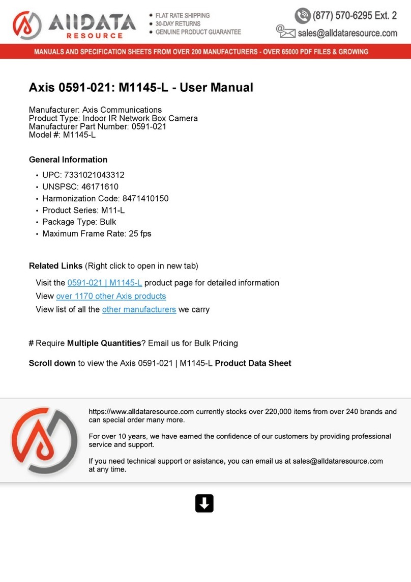 Axis M11-L Series User manual